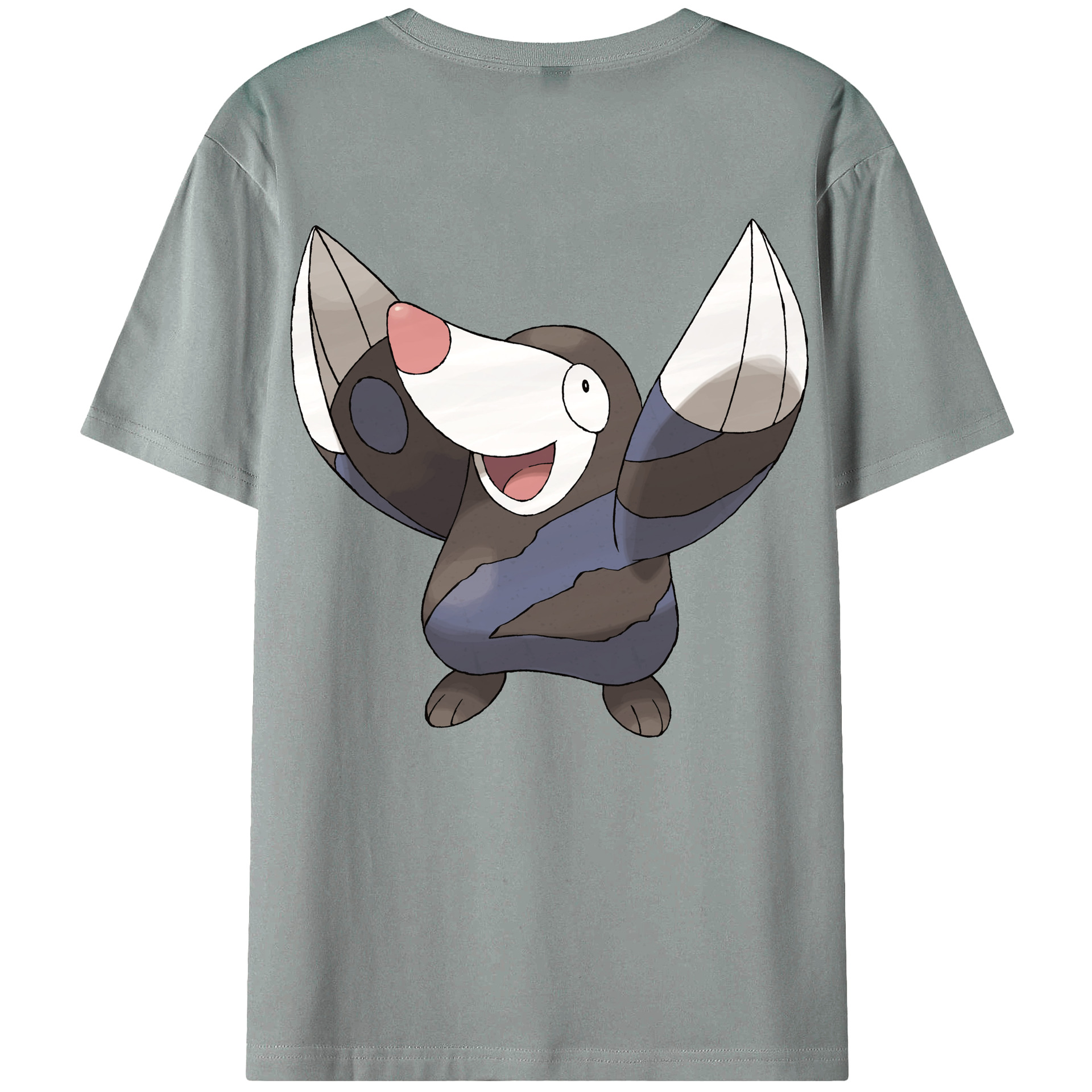 （画像用） ポケットモンスター Pokémon 綿100％ メンズ半袖Tシャツ（バックプリント） 通気性